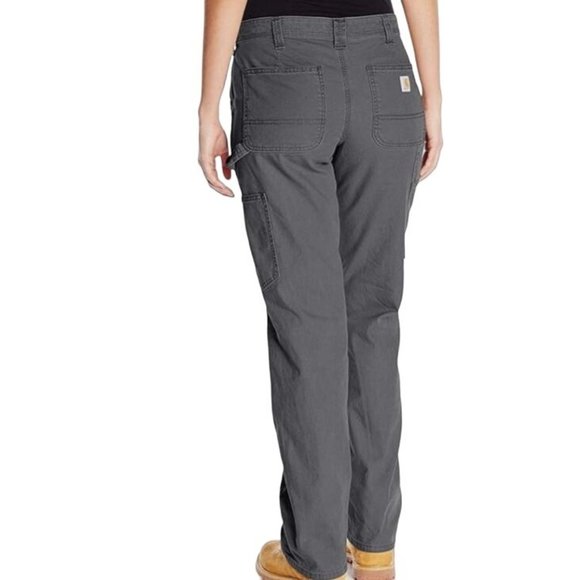 Carhartt NWOT Sz 16W Short Navy Women Rugged Flex Canvas Work Pants - Picture 16 of 16